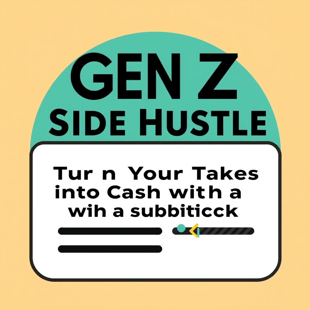 Gen Z Side Hustle: Turn Your Takes into Cash with a Substack Opinion Newsletter