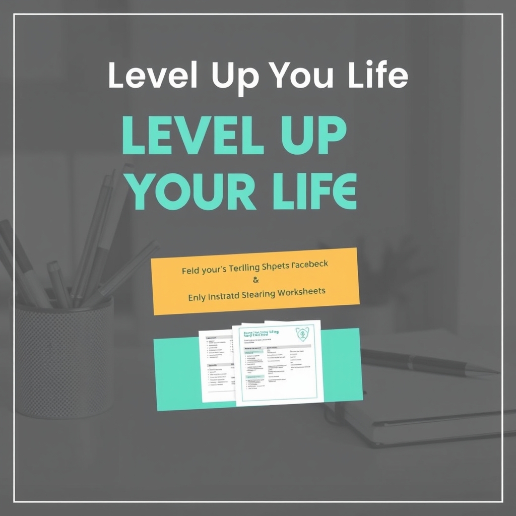 Level Up Your Life: How to Build a Thriving Business Selling Digital Goal Setting Worksheets to Gen Z